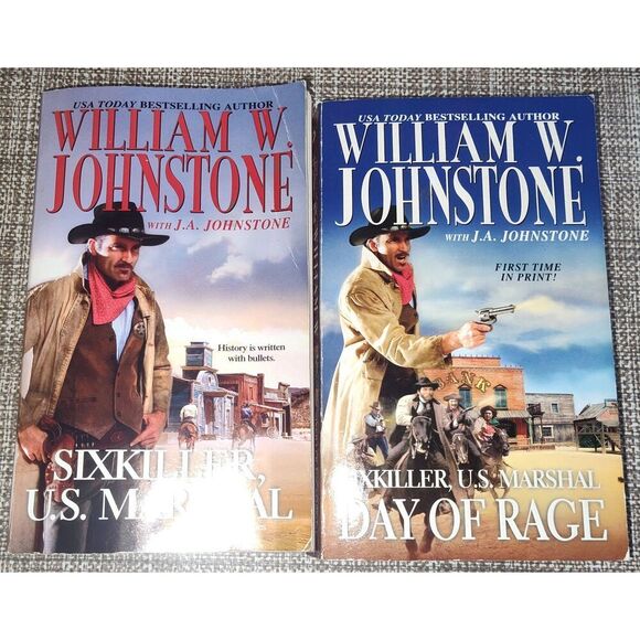 SIXKILLER U.S. MARSHAL SERIES 2/6 in series by William W Johnstone - Picture 1 of 6